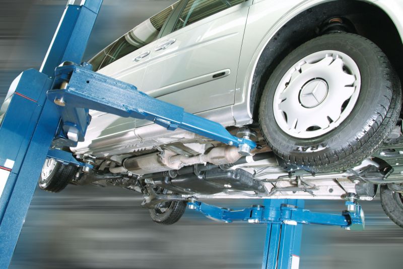 Pont élévateur 2 colonnes avec peinture époxy cuite au four