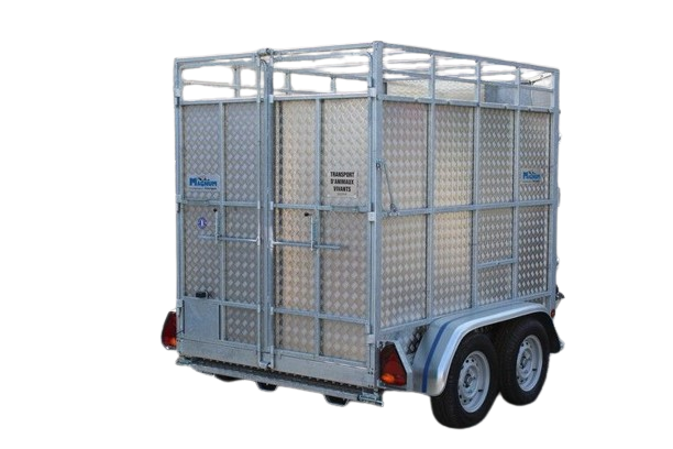 Remorque pour transport d'animaux - 2 places - 3,00 x 1,50 x 1,85 m - 2000KG - MAGNUM VAN BOVIN 200VB3 ALU_3