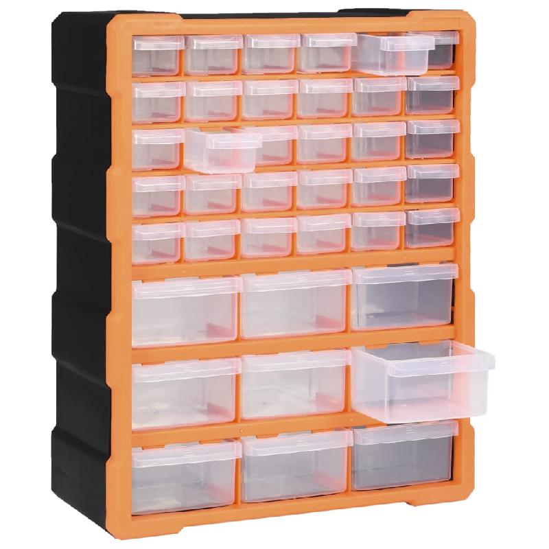 Vidaxl organisateur multi-tiroirs avec 39 tiroirs 38x16x47 cm 147585_3