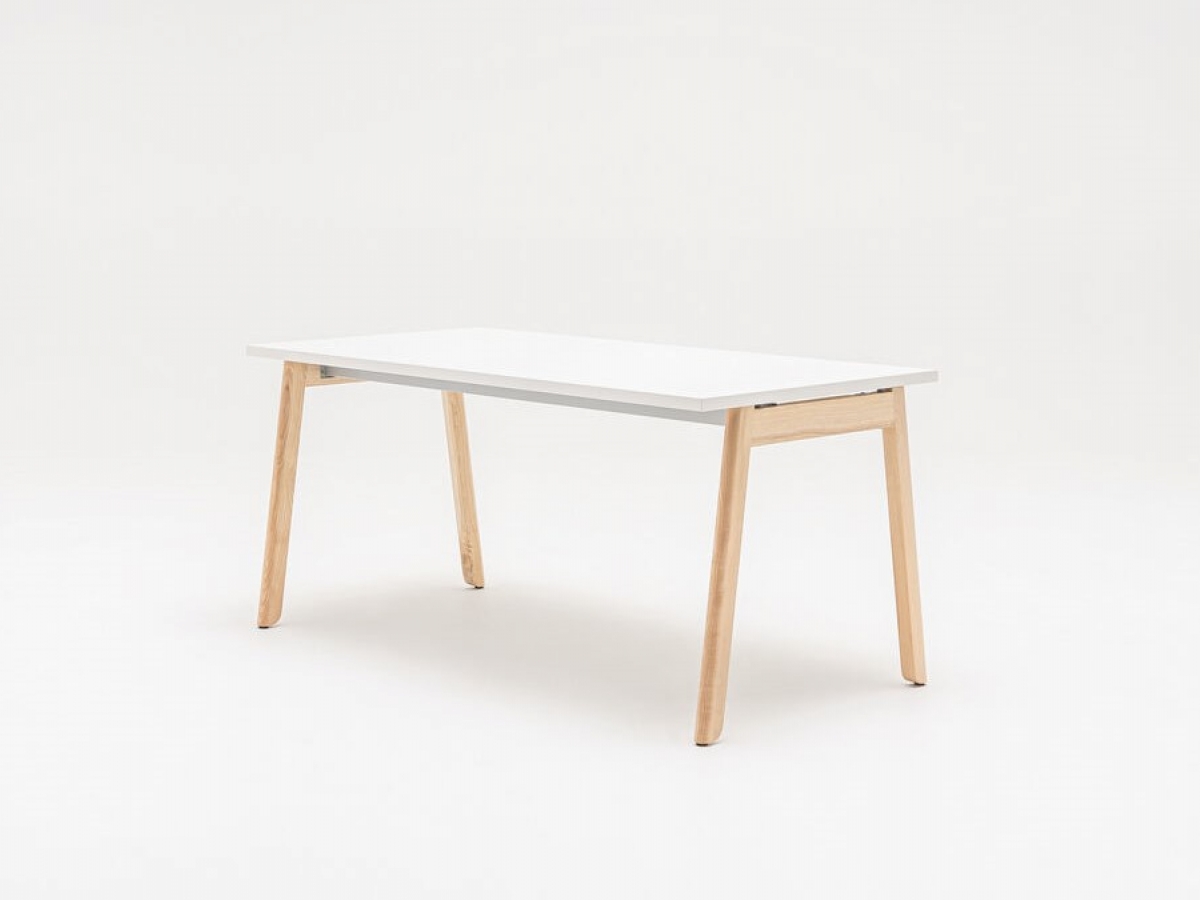 Bureau administratif simple et double - OGI B - Design scandinave avec pieds en frêne naturel et options ergonomiques_3