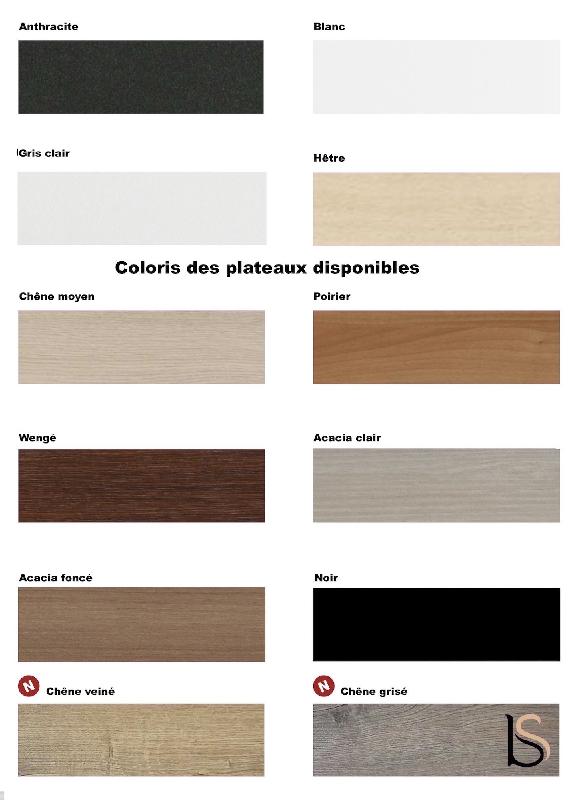 Bureau d'accueil Delta Plus pour 2, accès PMR - Mobel Linea - Blanc, 384, Acacia foncé, Banque d'accueil avec réhausses sans LED_3