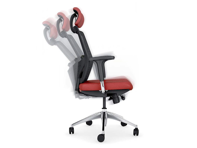 Fauteuil de direction en cuir Juno - mécanisme synchrone, réglages multiples et support lombaire ajustable_3