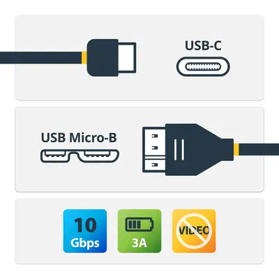 StarTech Cble USB-C vers Micro-B de 50 cm - M/M - USB 3_3