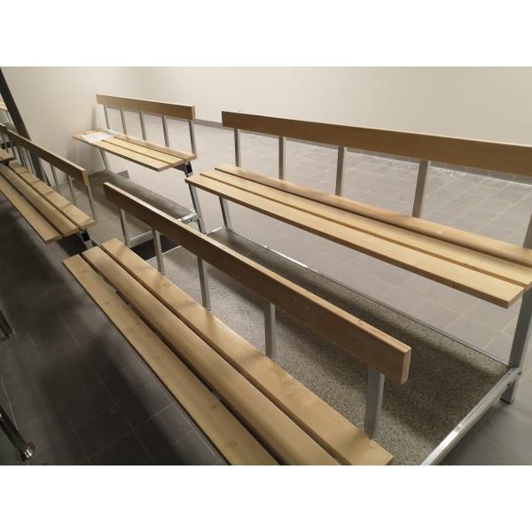 Tribune fixe à bancs modèle TWL - SPORTPLUS.PL - Référence 14.102.L.2_3