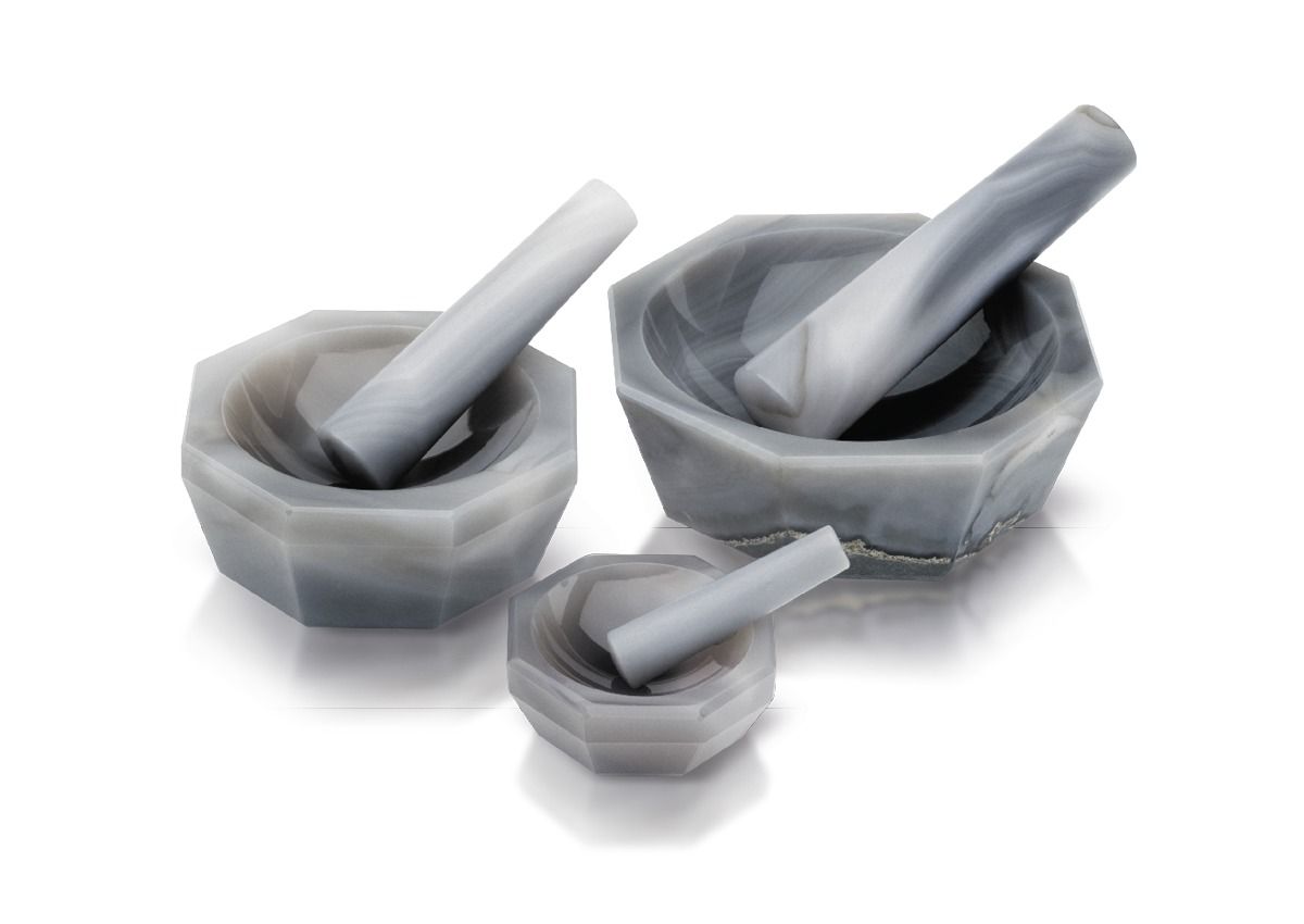 RM 200 - Broyeur à mortier alimentaire Retsch GmbH - Finesse finale < 10 µm - Mélange et homogénéisation de poudres, suspensions et pâtes_3