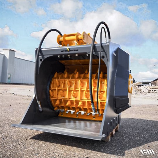 Godet concasseur Série VPCH - Fabrication finlandaise - Pour pelle de 22 à 40 tonnes - Marque VIPER METAL_3
