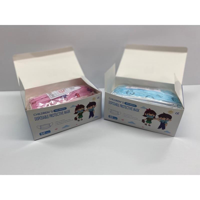 Masque chirurgical jetable pour enfant (-12 ans) - Type II R - MasEnfant 2R 003 - Haute filtration - Boîte de 50 masques_3