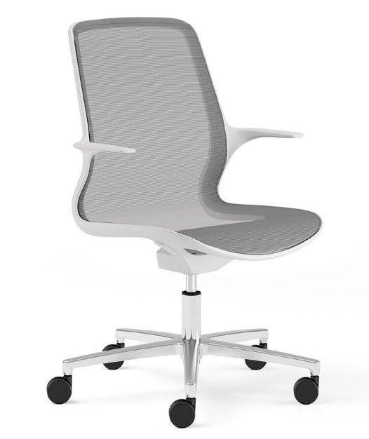 Maglia Office - Chaise de bureau ergonomique ajustable - Sitis - Base en aluminium poli ou nylon noir_3