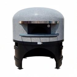 Four à pizza au gaz MF140DG | 8-9 pizzas - Manna Forni - modèle MF, dôme en briques, isolation thermique efficace_3