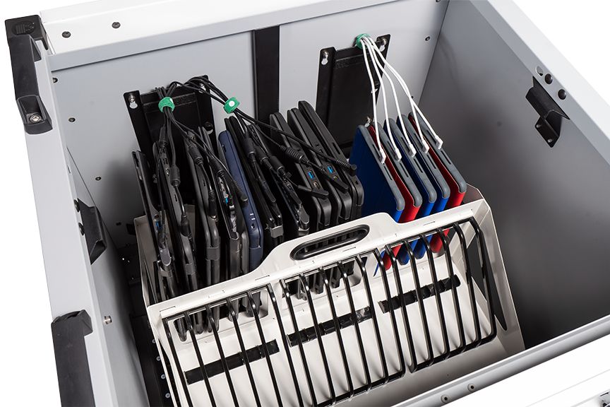 Lnc10380 - Armoire de rechargement LocknCharge - pour 30 à 40 appareils mobiles - dimensions 830 mm x 646 mm x 891 mm_3