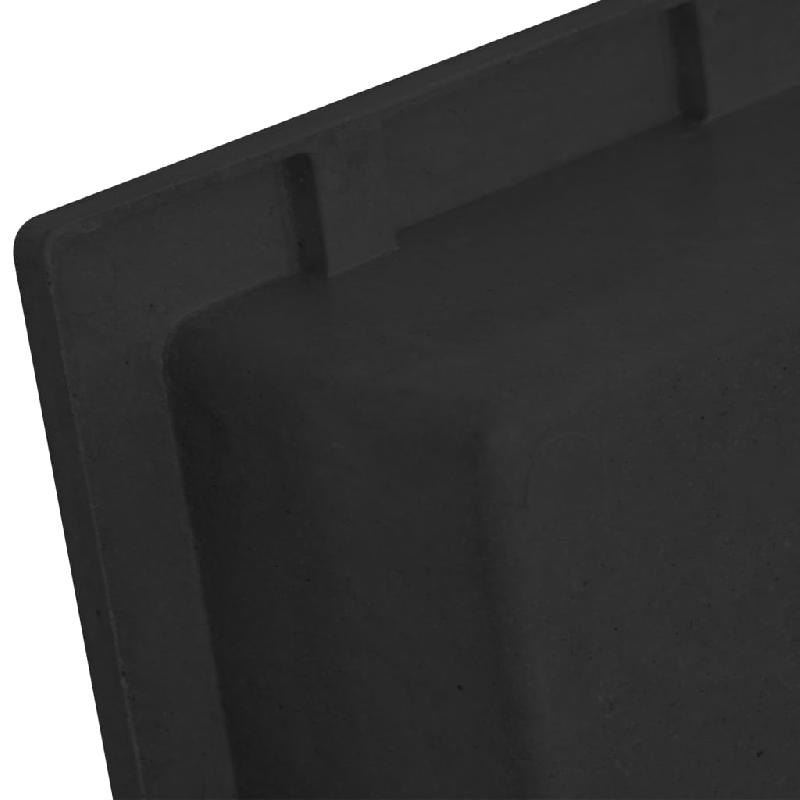 Vidaxl niche de douche noir mat 41x51x10 cm 151394_3