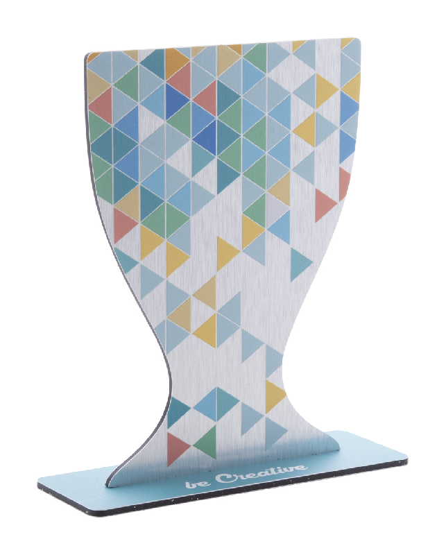 Trophée en composite et aluminium brossé - Impression quadri UV-LED - Minimum 50 pièces_3