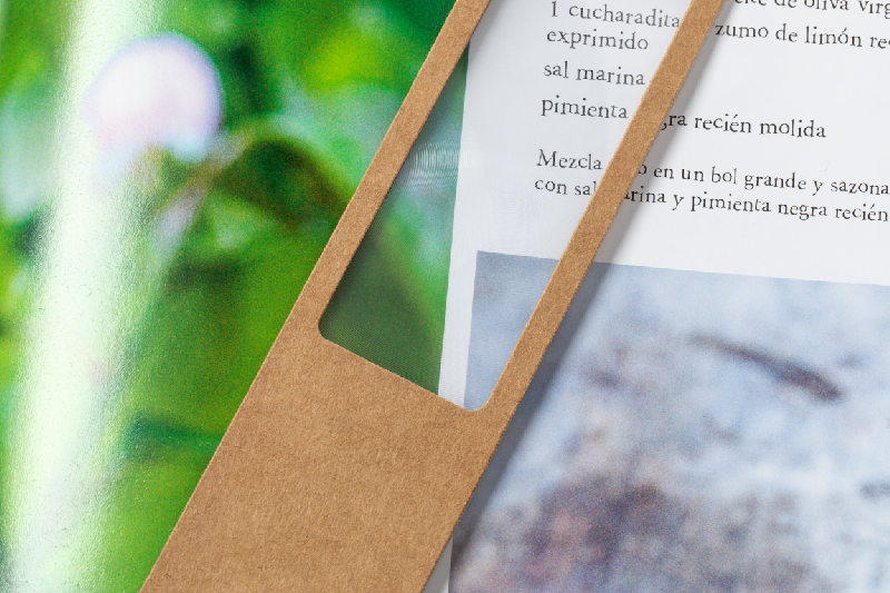 Marque-page loupe - Papier recyclé avec insert loupe et dragonne - Couleur naturelle_3