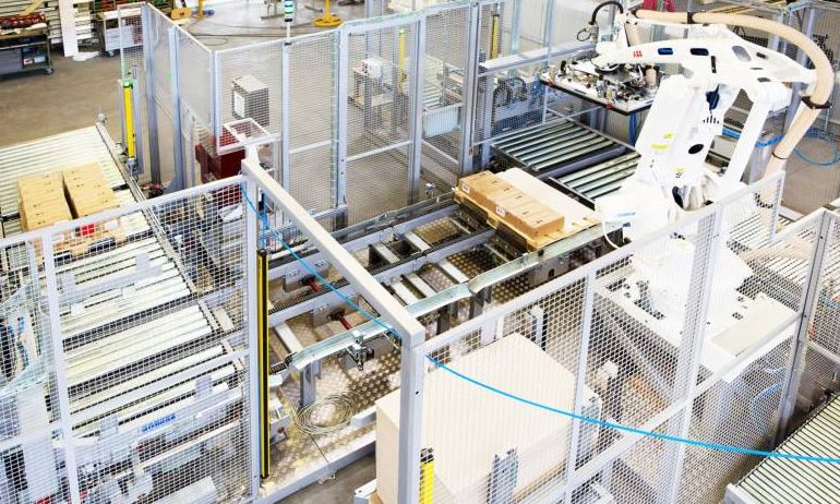 Kompact Raptor KRAC - Palettiseur compact - Clevertech France - Gestion automatique des intercalaires et palettes_3