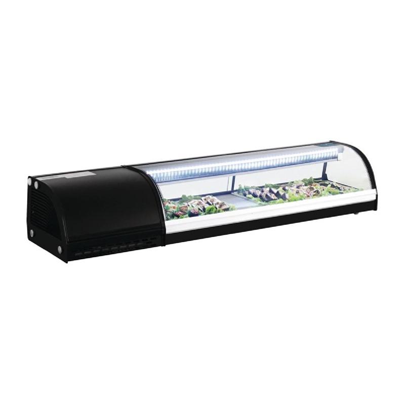 Vitrine réfrigéré à sushis - 5 bacs GN 1/3 - Série G | Polar - DA538_3