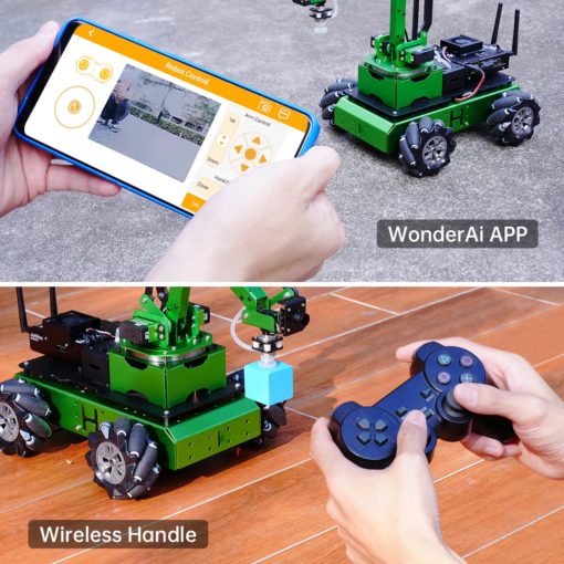 ROBOT DE CONSTRUCTION À PROGRAMMER BRAS HIWONDER JETMAX PRO JETSON NANO INCLUS AVEC CHÂSSIS DE ROUES MECANUM HOLONOMES_3