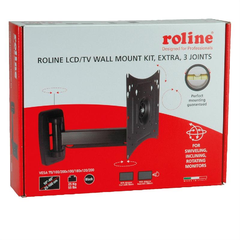 ROLINE Bras LCD pivotant, extra long, 4 pivots, montage mural_3
