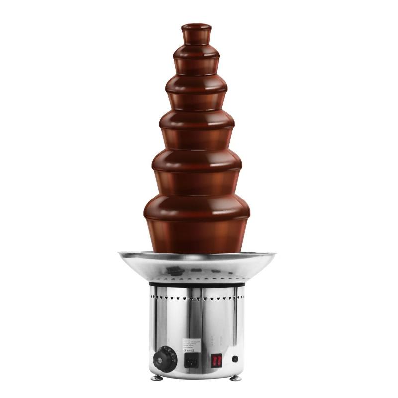 Fontaine à chocolat inox avec 6 étages - 84 cm | Qdm - SBCH6_3
