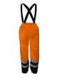 Pantalon à bretelles haute visibilité - Bicolore orange et bleu - Normes EN ISO 13688, EN ISO 20471 et EN 343_3