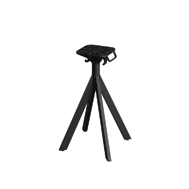 Infinity table de bistrot avec piètement noir + plateau HPL Galaxy Marble Ø70 cm_3