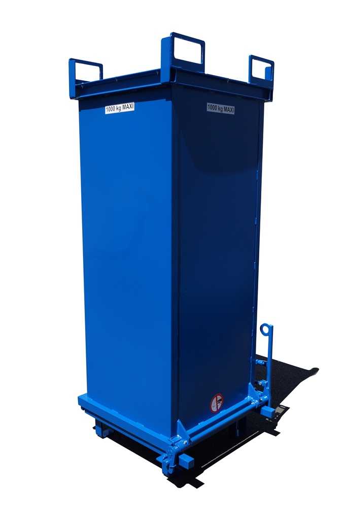 Benne à fond ouvrant (BAFO) - 1500 litres - Fabrication française - Finition laquée et multiples options_3