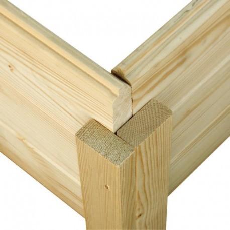 42558 - Abri de jardin Dahme 1 en bois brut 2,21m² - panneaux 14mm - double porte - Karibu_3