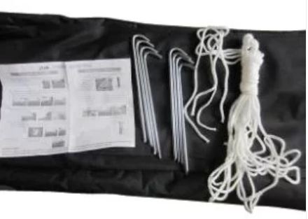 Abri stand parapluie M2 - Buff'hyeres Collectivités - Structure aluminium anodisé - Toit PVC 520 g/m² - Piètement 6 faces Ø 50 mm_4