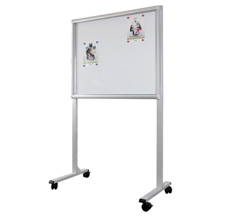 Vitrine d'affichage d'intérieur à porte battante - design classique - fond magnétique ou liège - capacité 4 à 15 feuilles A4_3