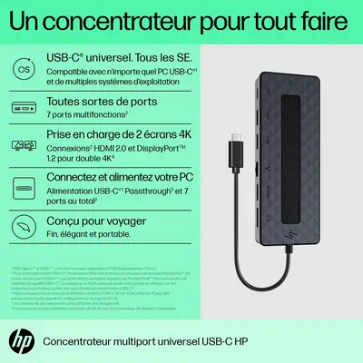 Concentrateur multiport USB-C universel HP_3