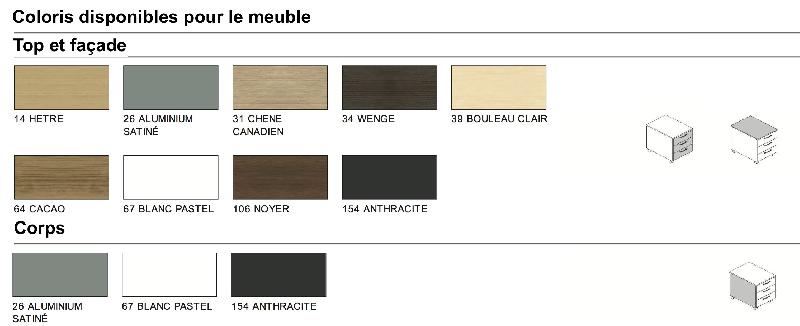 Grand caisson pour dossiers suspendus - MDD - Cacao, Gris anthracite_3