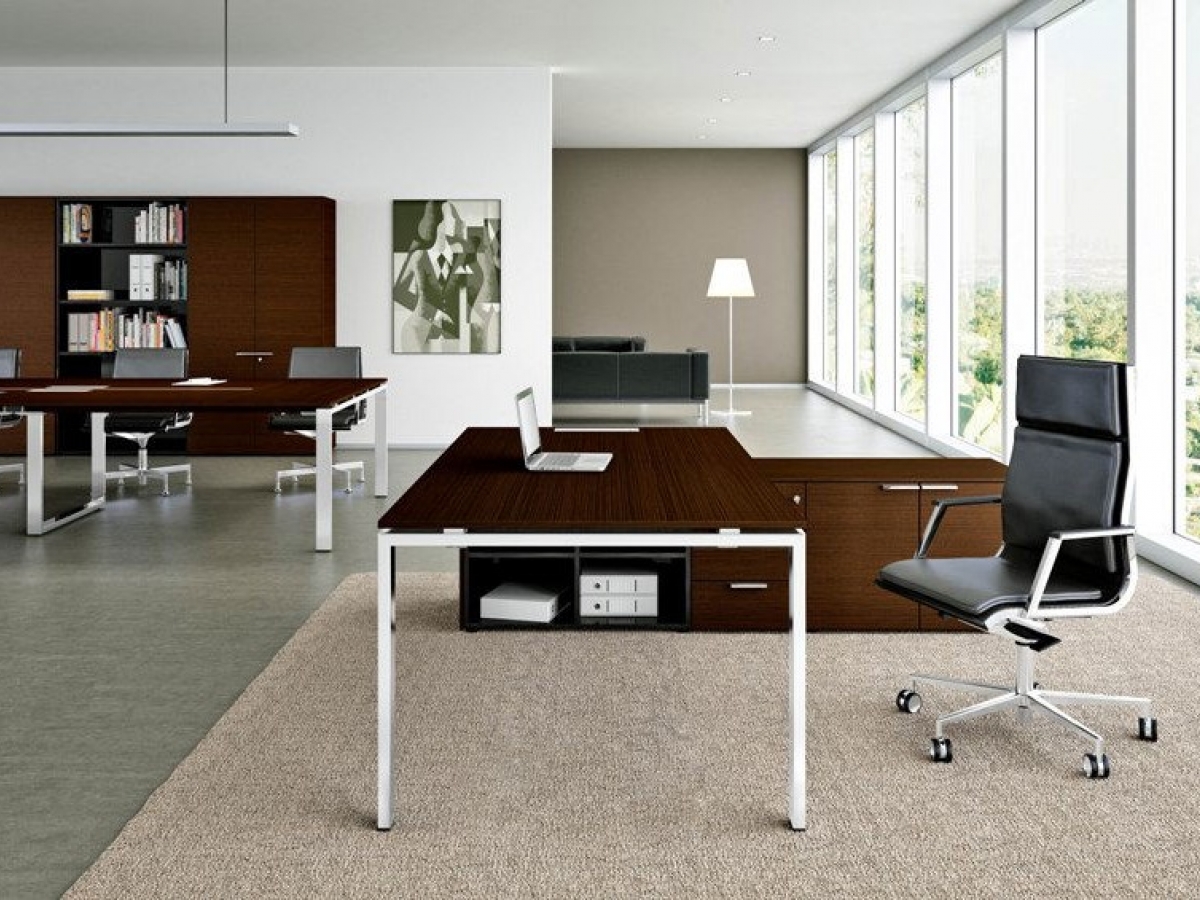 Bureau opératif polyvalent GLIDER - design épuré et réglage en hauteur_3