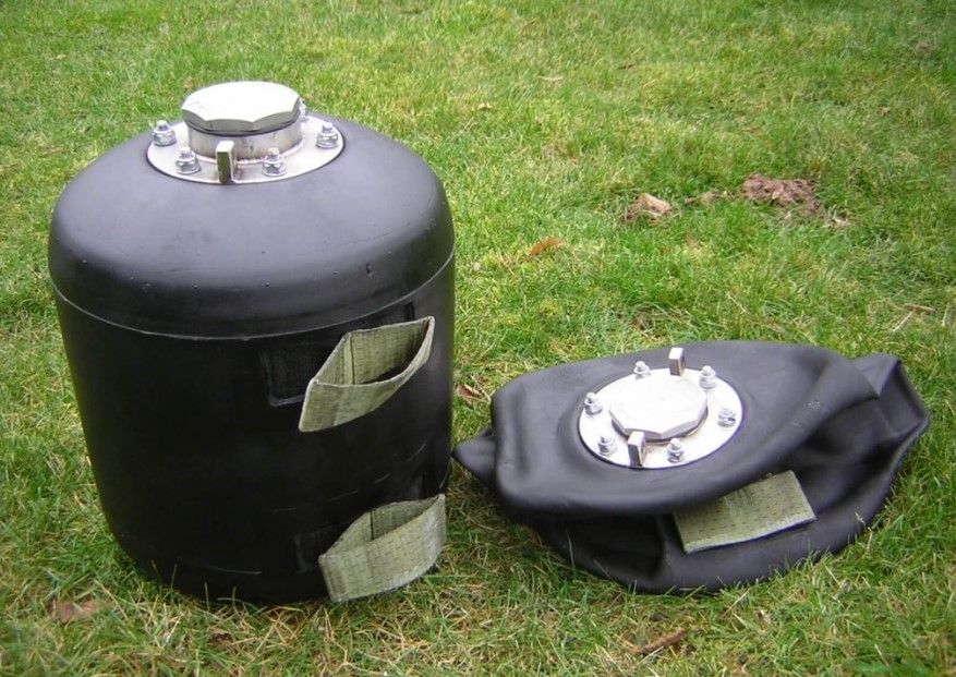 Réservoir flexible en caoutchouc résistant aux UV et à l'abrasion