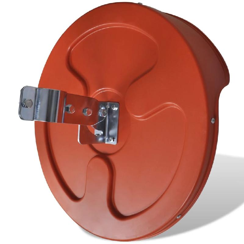 Vidaxl miroir de trafic convexe d'extérieur plastique pc orange 45 cm 141680_3