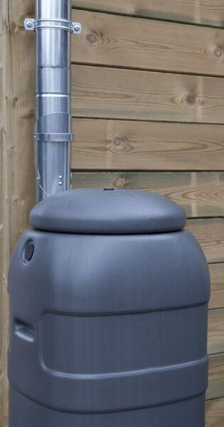 Collecteur à clapet pour tuyaux de descente en zinc