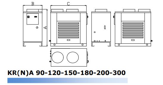 Refroidisseur d'eau KR(N)A 19-300 - modèles variés pour refroidissement de process et machines_3