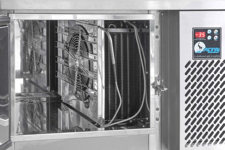 Cellule de refroidissement à grilles pour crèmes glacées - 4 bacs / 2 niveaux - HIC - Durcissement rapide à -20°C_3