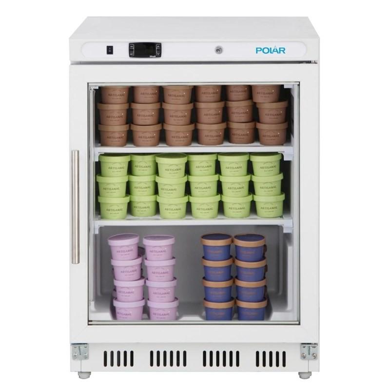 Vitrine réfrigérée négative de comptoir Série C blanche 129L PC007 Polar_3