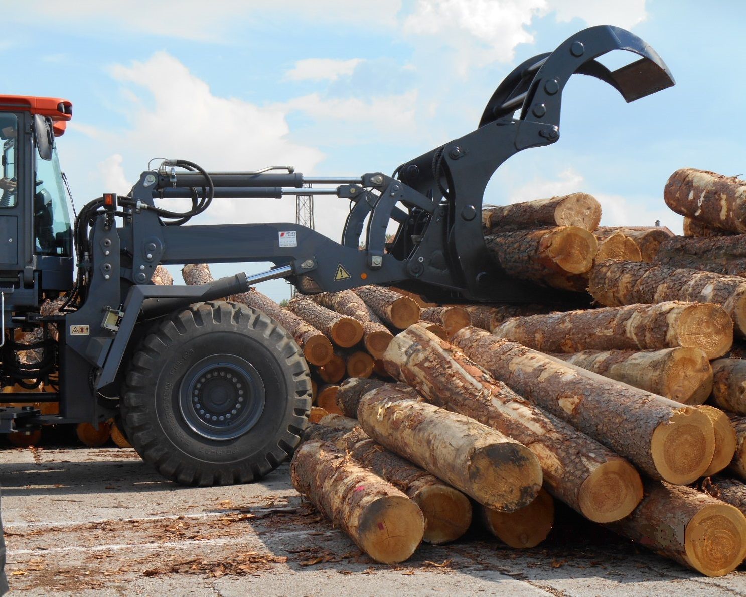 Pince fourches à grumes pour chargeuses_3