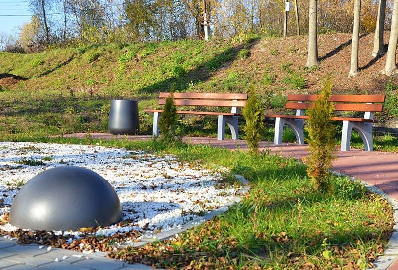 003342 - Poubelle publique Kobe - Komserwis - 45L - Hauteur 65 cm - Diamètre 57 cm_3