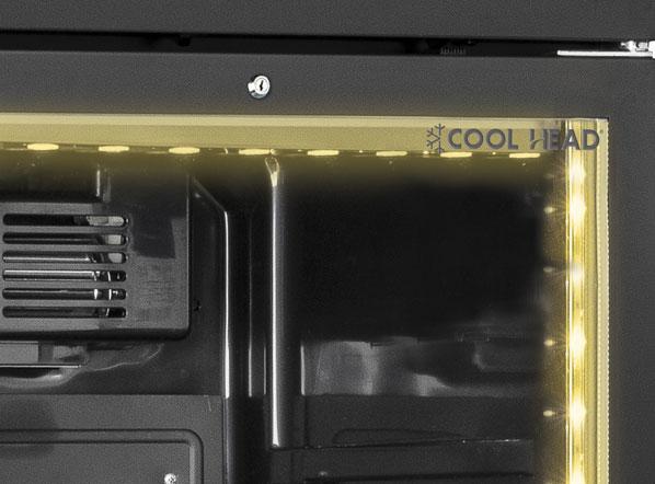 Armoire à boissons noire 2 portes 1055 L - avec canopy | Coolhead - TKG1000CB_3