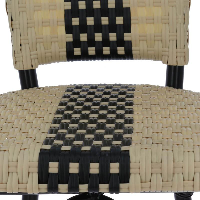 Chaise haute de restauration Andorre bicolore -_3