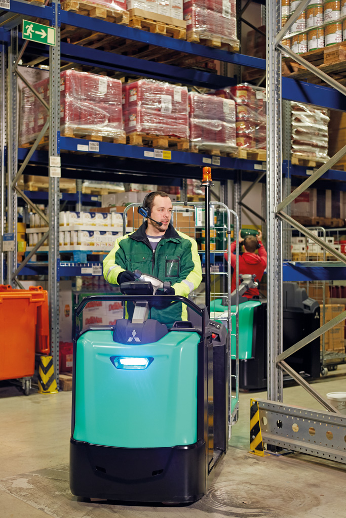 Location courte durée - Chariot préparateur de commandes au sol Mitsubishi Velia ES OPB20N2 - 2000 kg_3