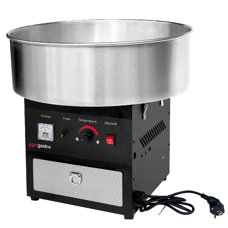 Machine à barbe à papa professionnelle avec chariot cuve Ø 52 cm - noire_3