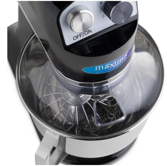 Mixer planétaire - 7 L - jusqu'à 2 kg de pâte - noir | Maxima - 09360750_3