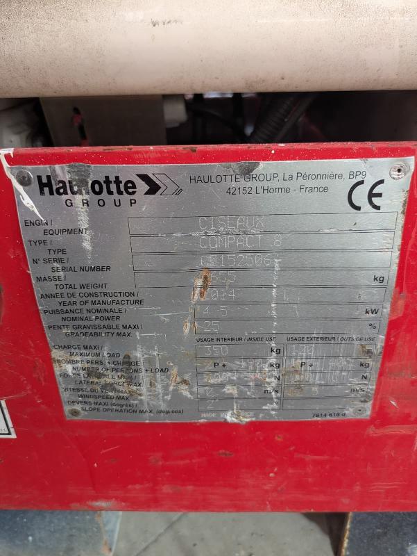 Nacelle ciseaux HAULOTTE compact 8 occasion_3