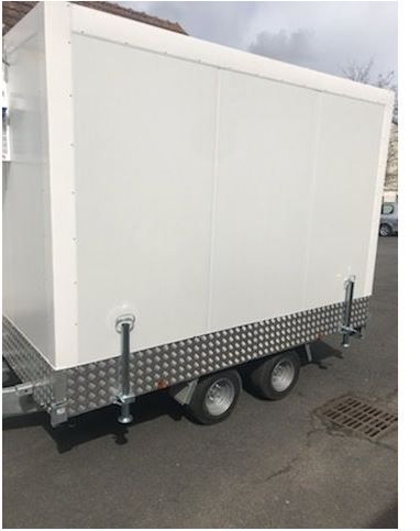 Remorque frigorifique double essieu 1300kg - RAPHA 21 - PTAC 2500kg - Température 0 à 5°C_3