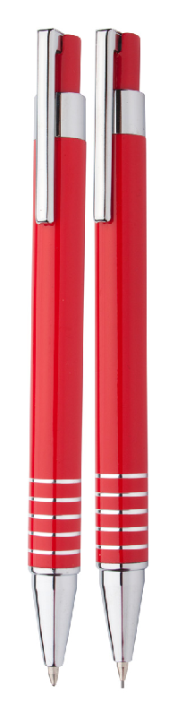 Parure écriture en aluminium - Stylo à bille et porte-mines 0,7 mm avec boîte en métal_3