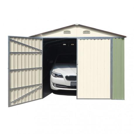 Garage sans entretien en métal avec porte latérale modulable