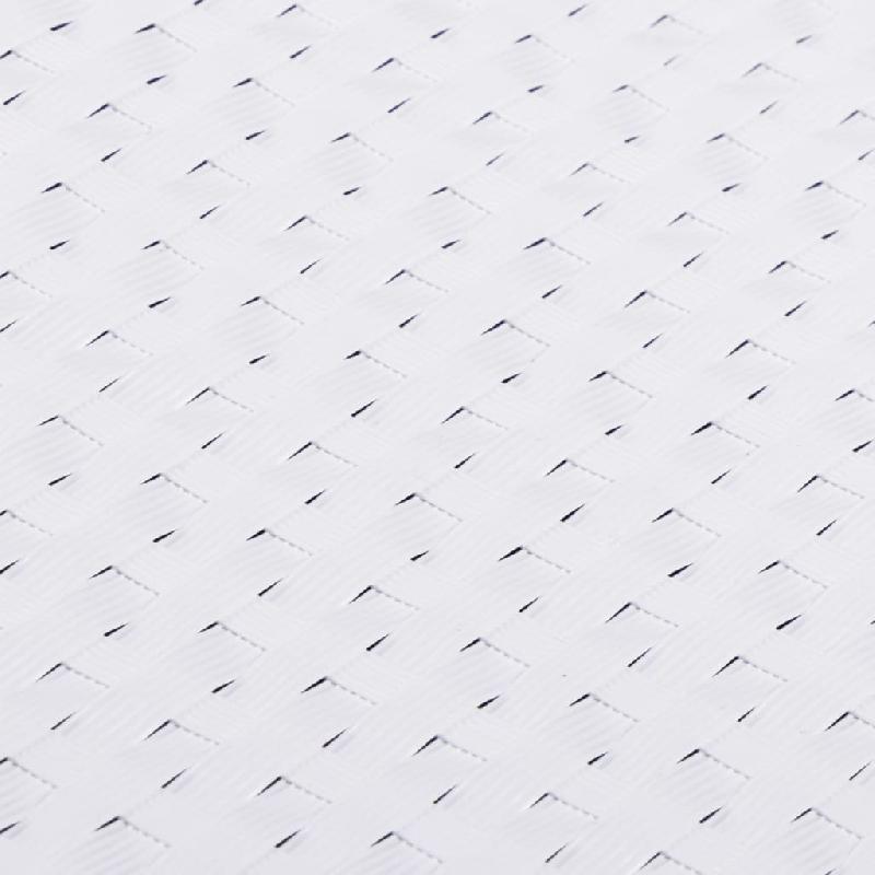 Vidaxl paravent de balcon blanc 500x80 cm résine tressée 156286_3