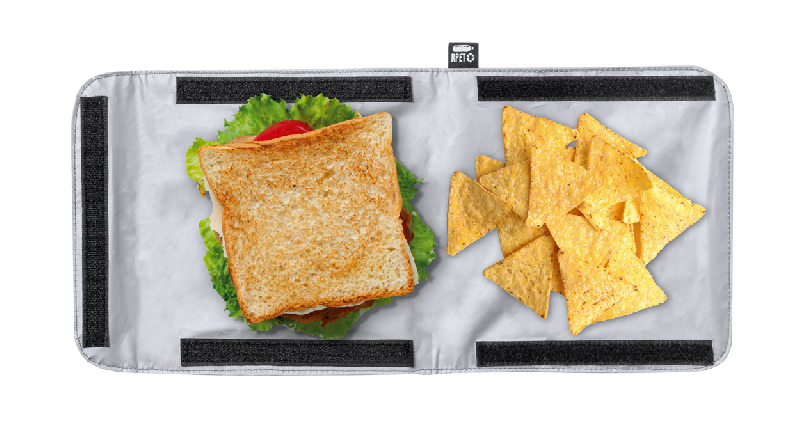 Sac isotherme réutilisable en polyester 600D RPET - labélisé RPET - couleur gris - 52g_3